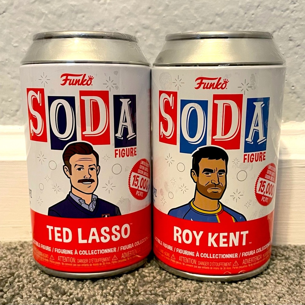 Ted Lasso and Roy Kent FUNKO VINYL Soda Set
